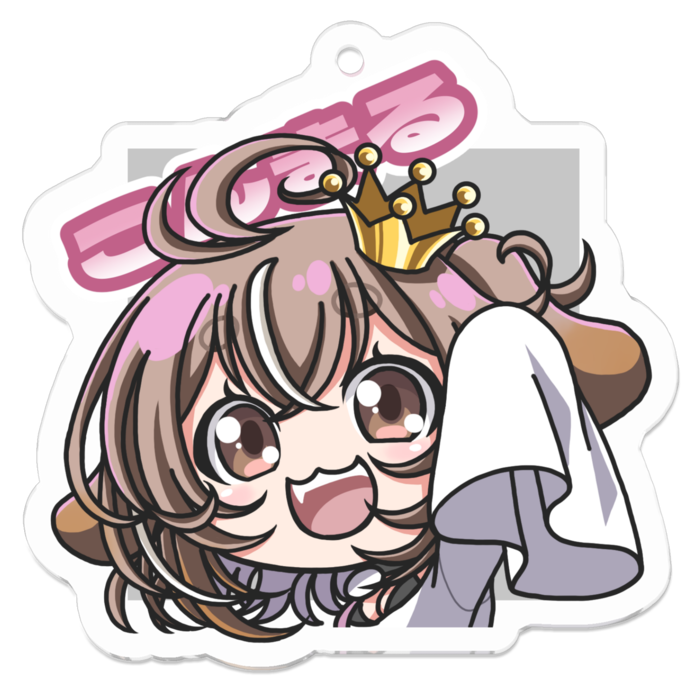 アクリルキーホルダー こんまる - 50 x 50 (mm)