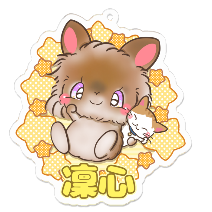 アクリルキーホルダー - 70 x 70 (mm)