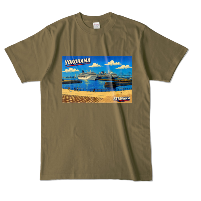 カラーTシャツ - L - オリーブ (濃色)