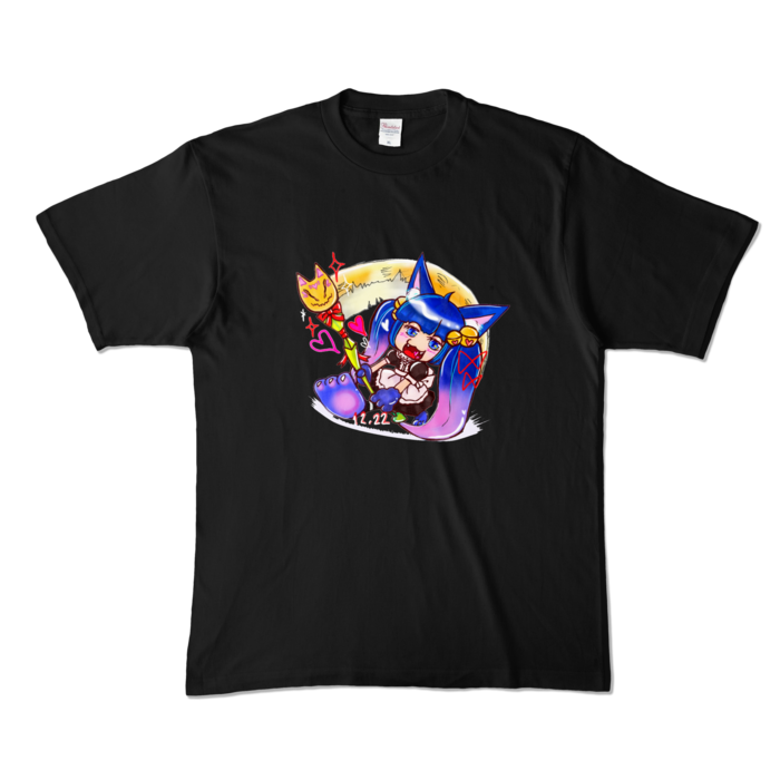 カラーTシャツ - XL - ブラック (濃色)