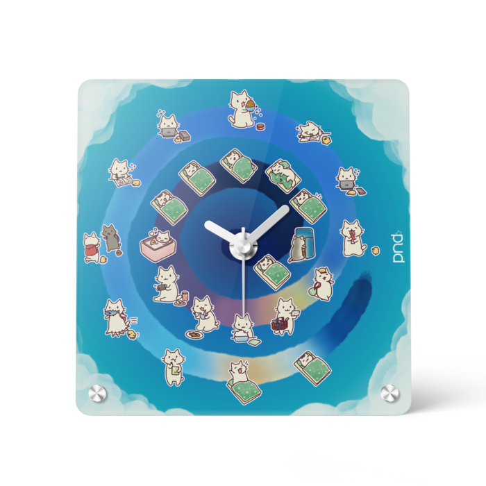 アクリル時計 - 150x150mm