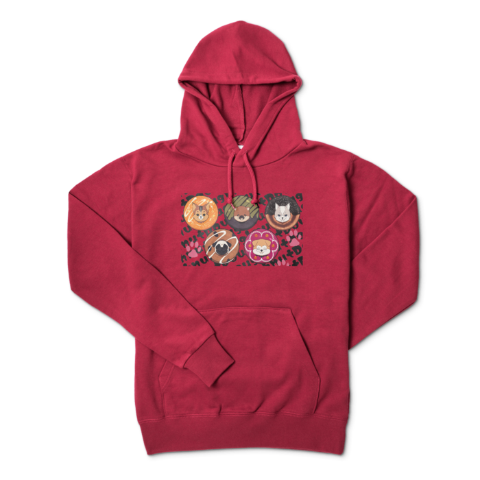 パーカー - L - バーガンディ