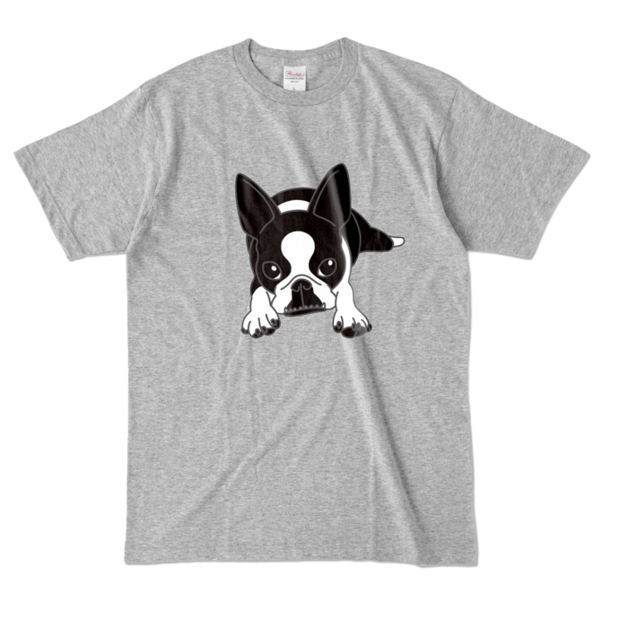 カラーTシャツ - L - 杢グレー (濃色)