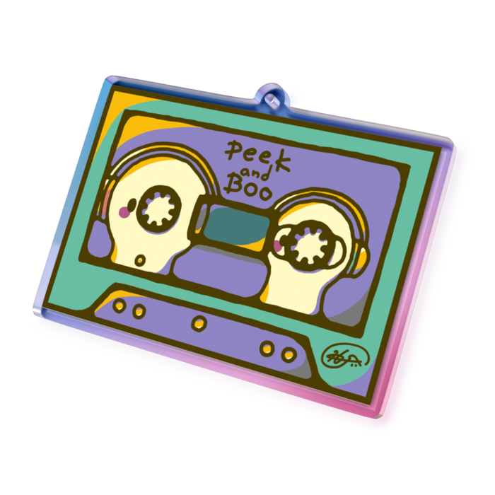 オーロラアクリルキーホルダー - 70 × 70mm