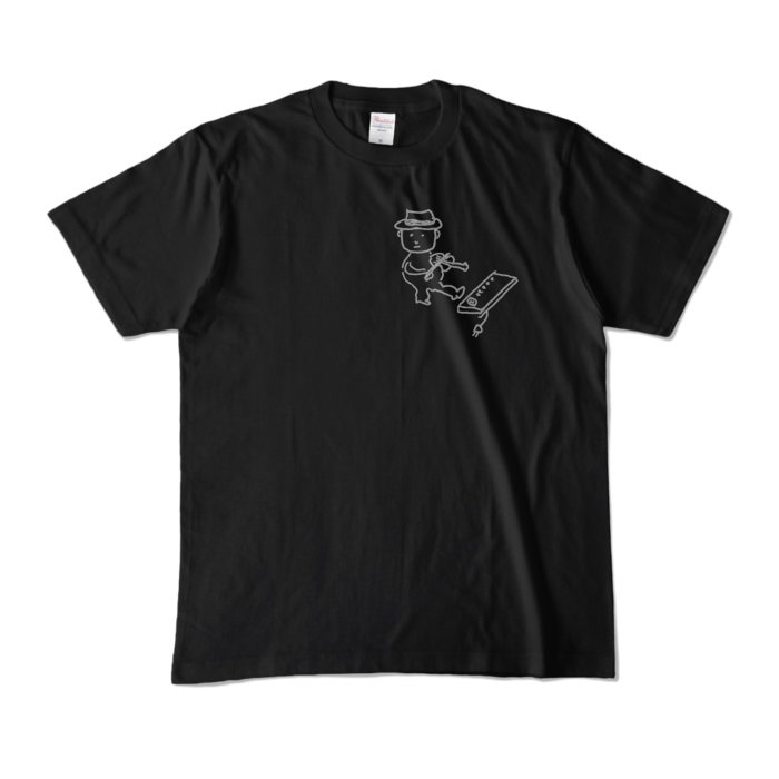 Tシャツ - M - ブラック (濃色)-キャラ小