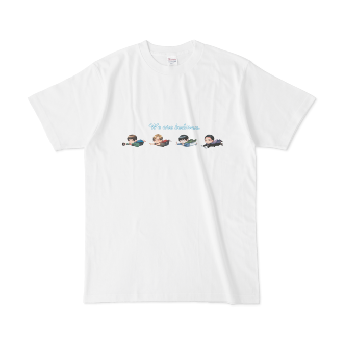 Tシャツ - L - ロゴ水色