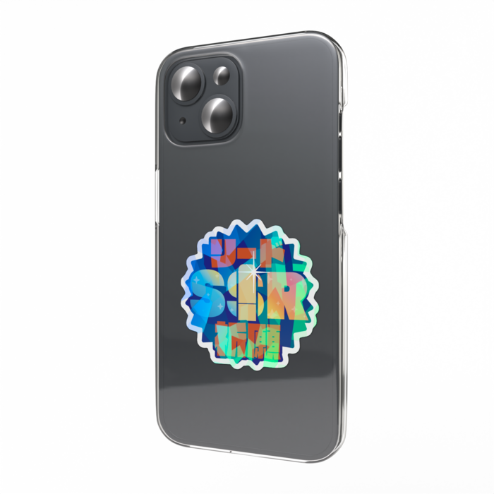 ホログラムスマホステッカー - 縦