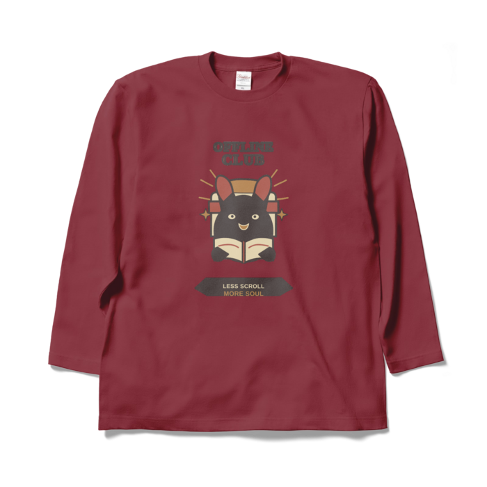 ロングスリーブTシャツ - XL - バーガンディ