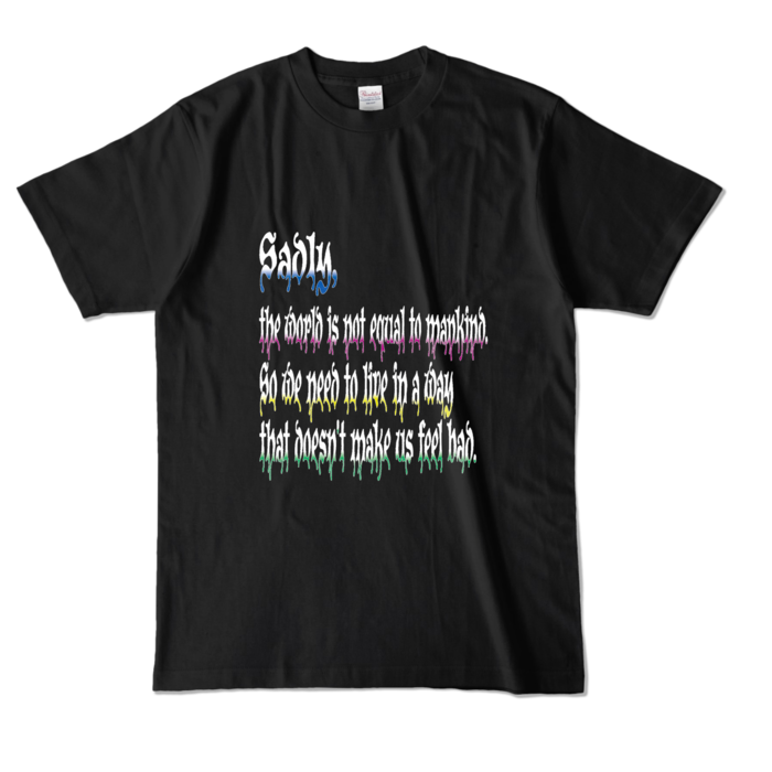 カラーTシャツ - L - ブラック (濃色)