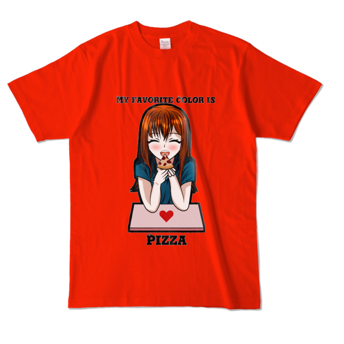 カラーTシャツ - L - レッド (濃色)