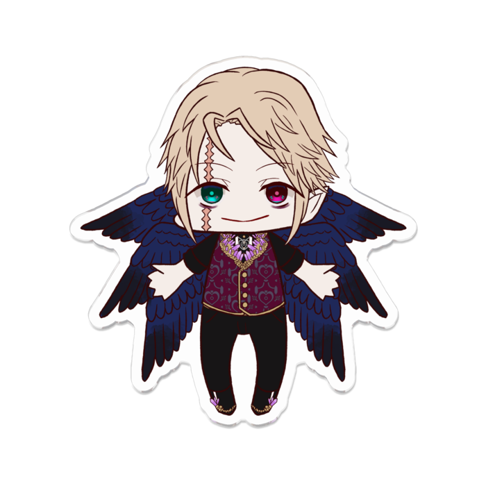 ルルペリトアクリルバッジ①（男体）