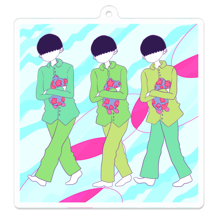 アクリルキーホルダー - 70 x 70 (mm)