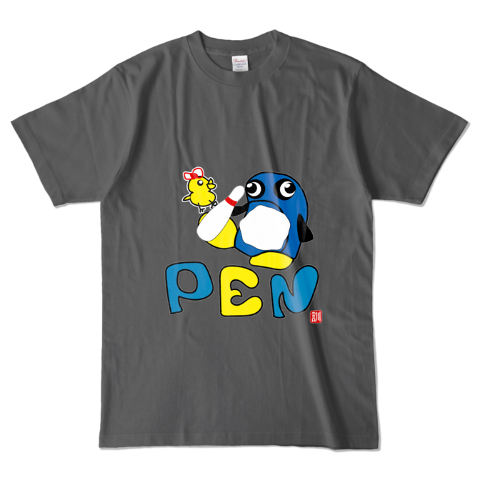 カラーTシャツ - L - チャコール (濃色)