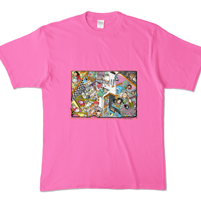 カラーTシャツ - XL - ピンク (濃色)