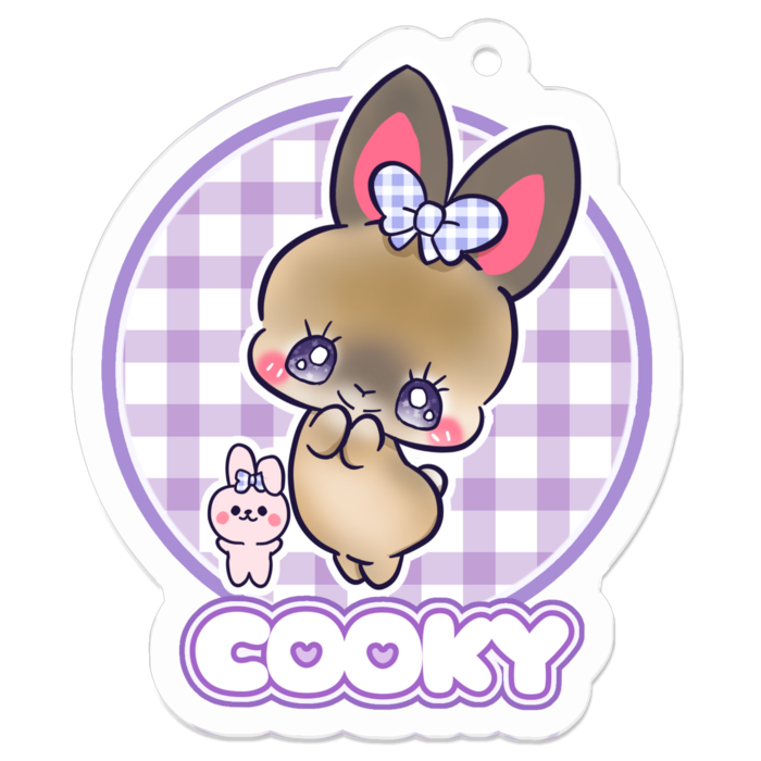 アクリルキーホルダー - 50 x 50 (mm)