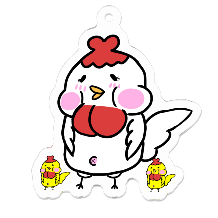 アクリルキーホルダー - 50 x 50 (mm)