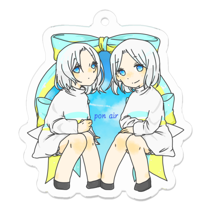 アクリルキーホルダー - 50 x 50 (mm)