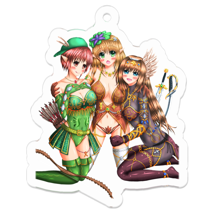 アクリルキーホルダー - 50 x 50 (mm)