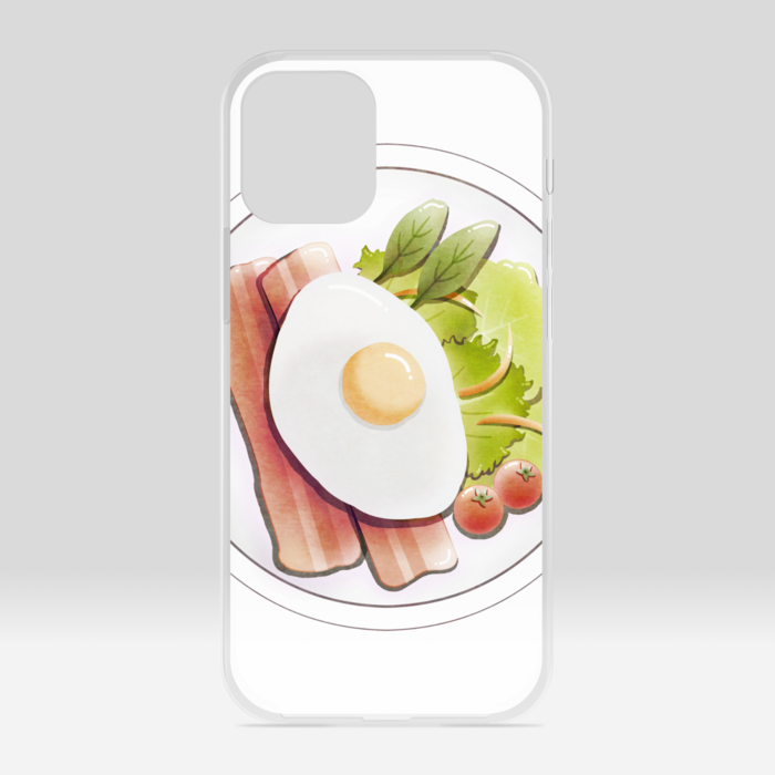 クリアiPhoneケース 白色 iPhone 12mini