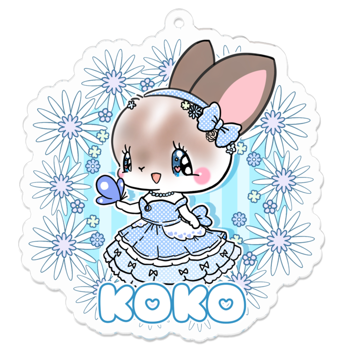 アクリルキーホルダー - 70 x 70 (mm)