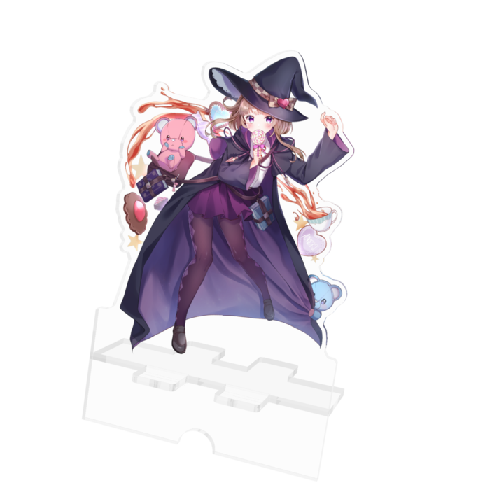 アクリルスマホスタンド - 100x160mm(ケーブル穴あり)