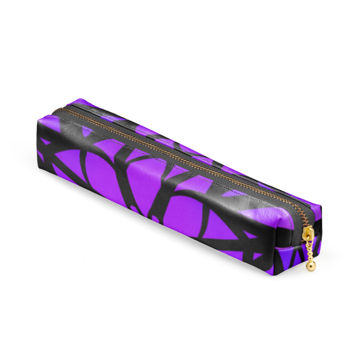 ペンケース - 20 x 4 x 4cm - ブラック