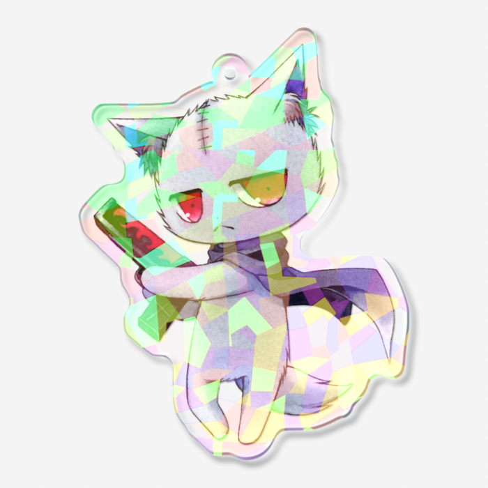 ホログラムアクリルキーホルダー - 70 × 70mm