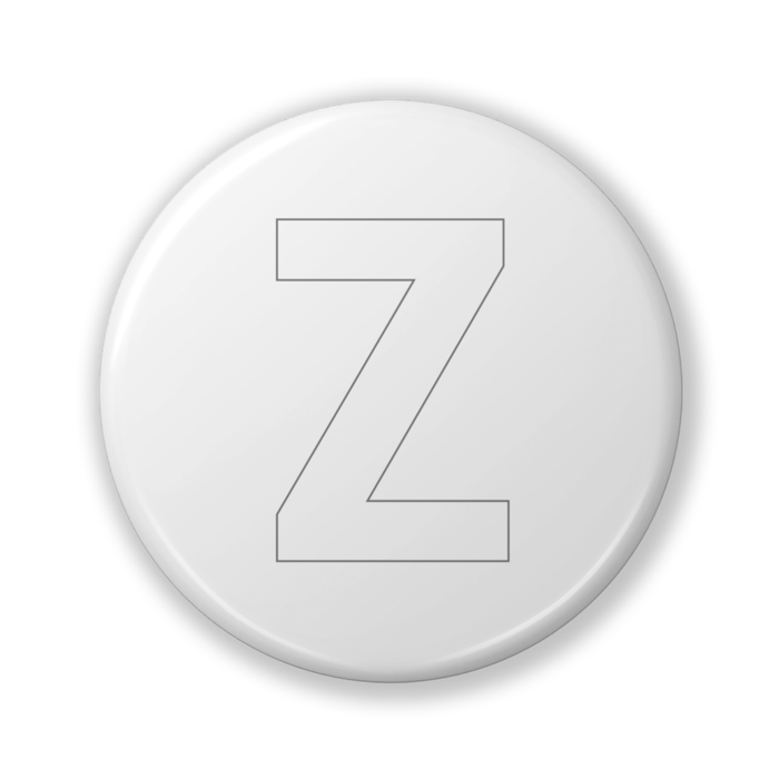 【Z(ゼット)】〈ホワイト〉缶バッジ- 32mm