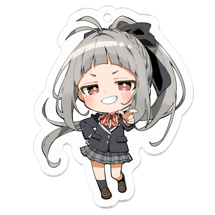 『みやこ』アクリルキーホルダー（コーティング） - 50 × 50mm