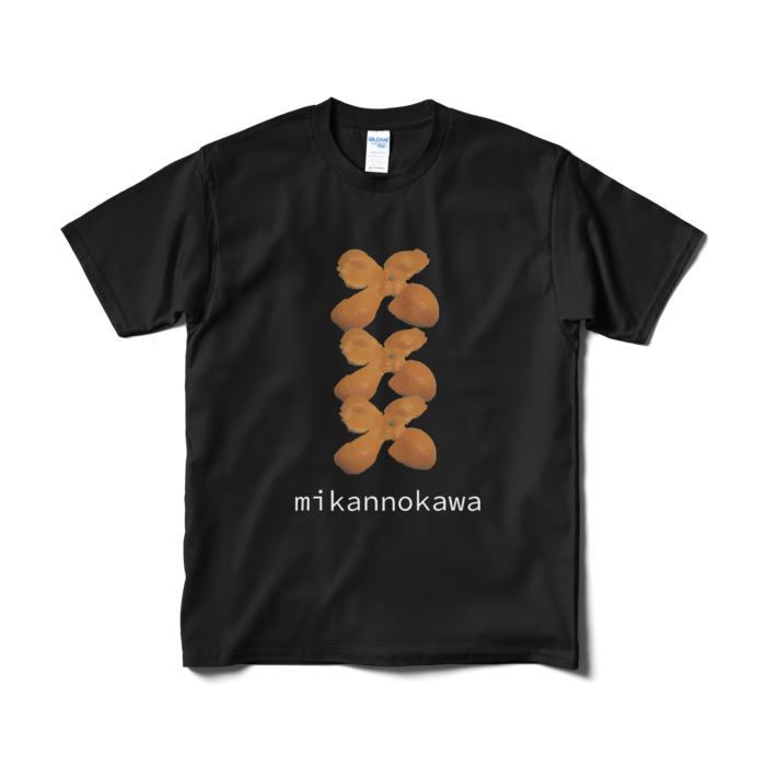 ミカンの皮Tシャツ（短納期） - M - ブラック