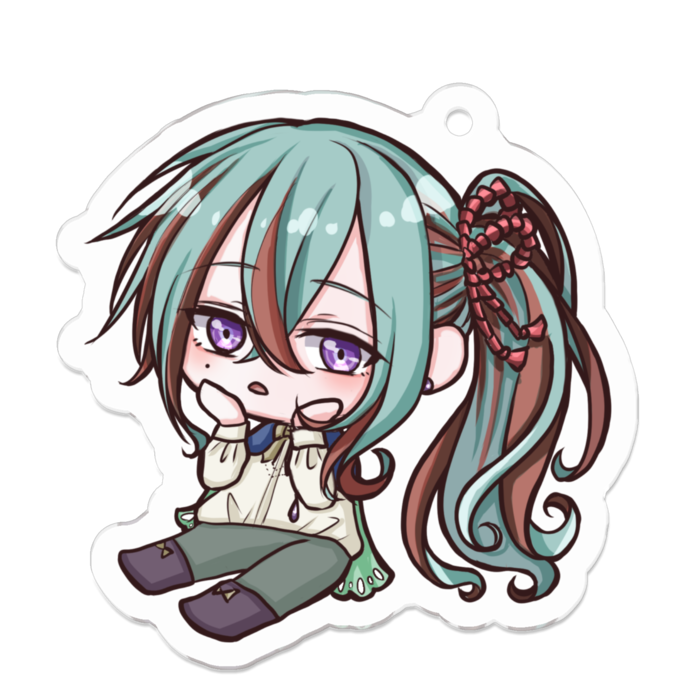 アクリルキーホルダー（コーティング） - 50 x 50 (mm)