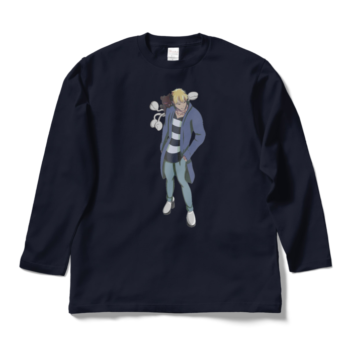 ロングスリーブTシャツ - L - ネイビー