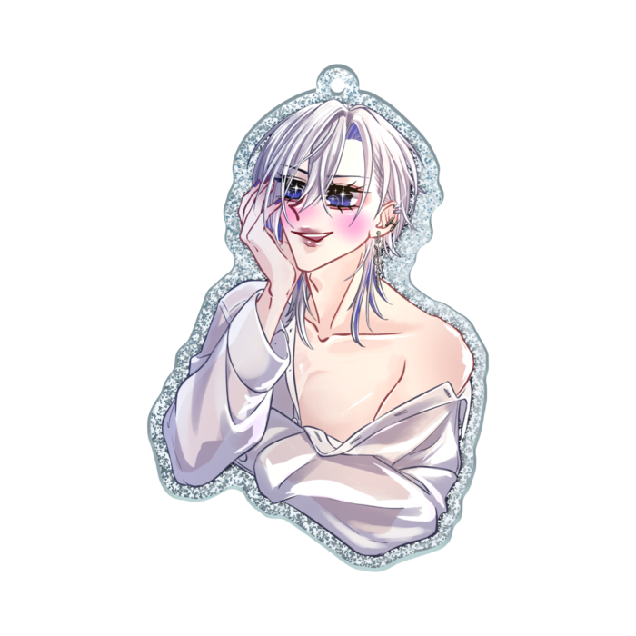 ラメアクリルキーホルダー - 70 × 70mm