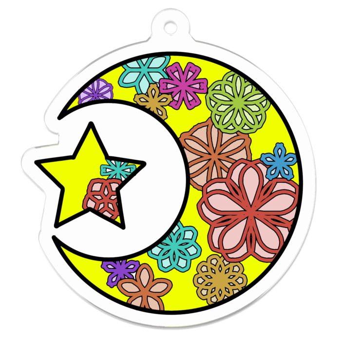 アクリルキーホルダー - 50 x 50 (mm)