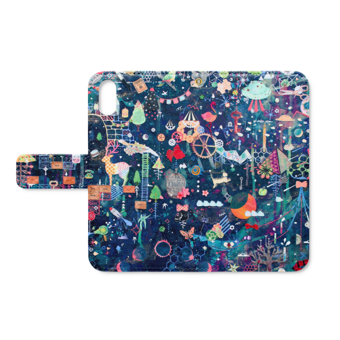 手帳型iPhoneケース - iPhone X - ストラップ穴 あり