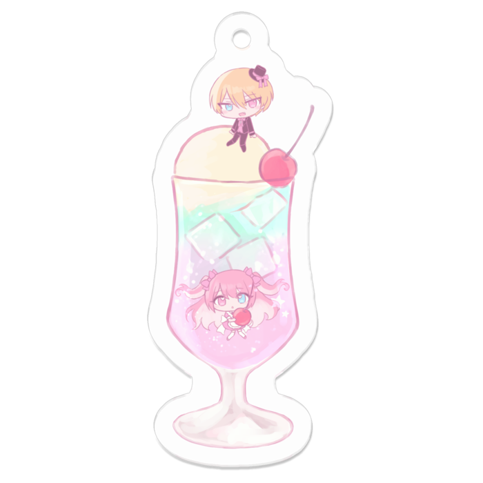 アクリルキーホルダー - 50 x 50 (mm)