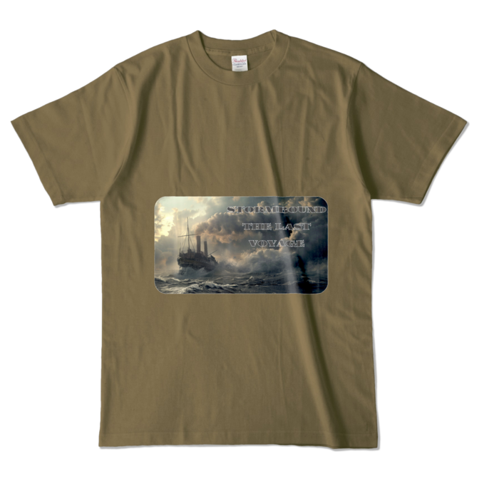 カラーTシャツ - L - オリーブ (濃色)