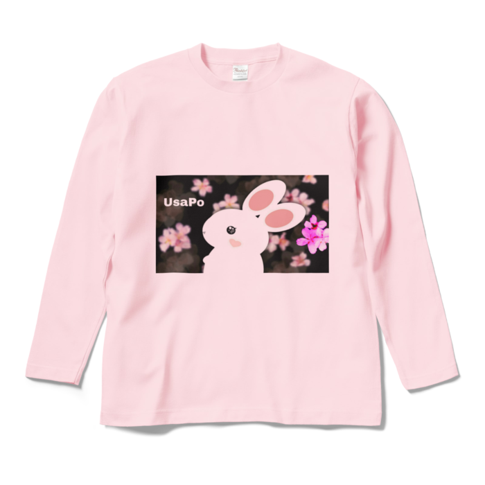 ロングスリーブTシャツ - M - ライトピンク
