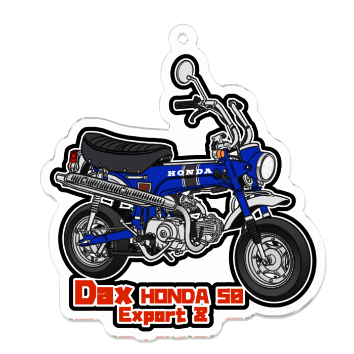 定率割引 往復 アクリルキーホルダー Dax HONDA ST50 Export Z (Ⅲ型) - 88 キーホルダー・アクリルキーホルダー