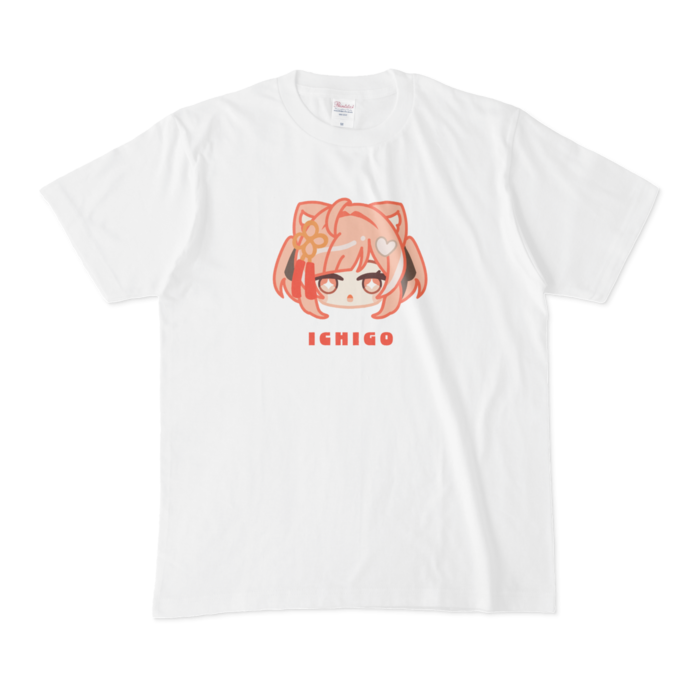 Tシャツ - M - 白【イチゴ②】