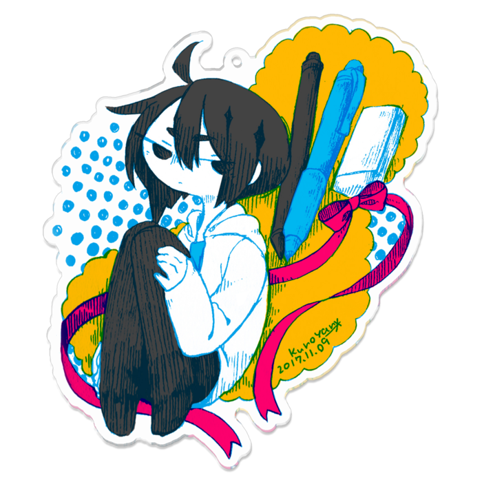 アクリルキーホルダー（コーティング） - 100 x 100 (mm)