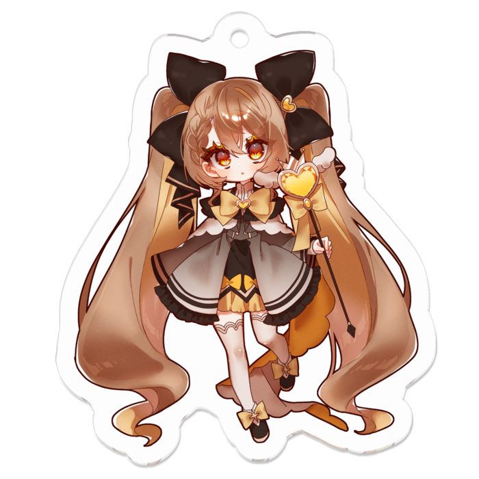 魔法少女は難しい。】山吹凛アクリルキーホルダー - あづまー