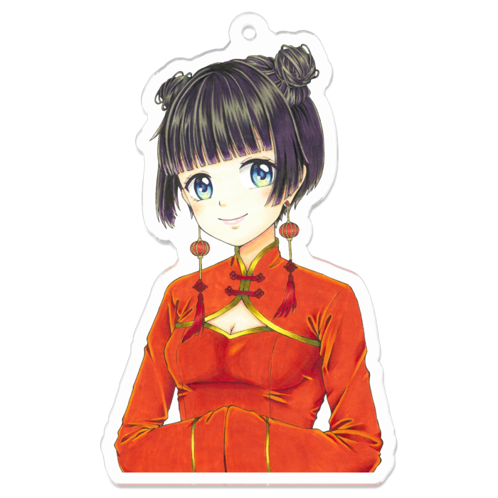 かぎっ娘イラストパンダカーver.まとめ　アクリルキーホルダー かぎっ娘イラストパンダカーver.まとめ アクリルキーホルダー