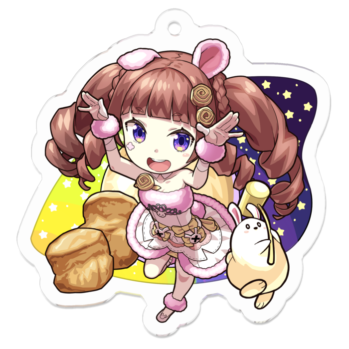 アクリルキーホルダー - 50 x 50 (mm)