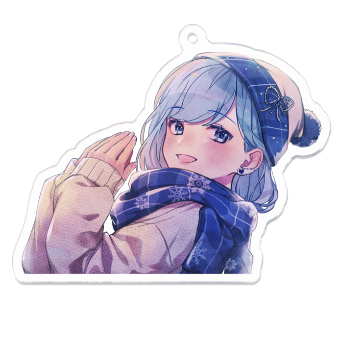 アクリルキーホルダー（コーティング） - 70 x 70 (mm)