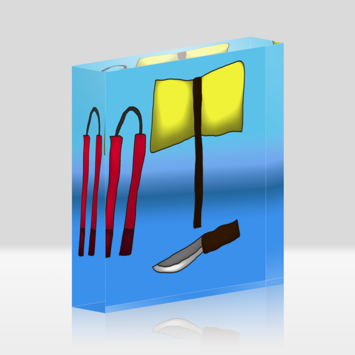 アクリルブロック - 100x100mm