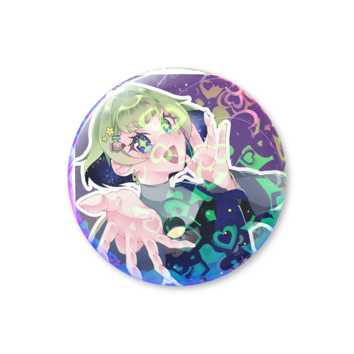ホログラム缶バッジ - 25mm