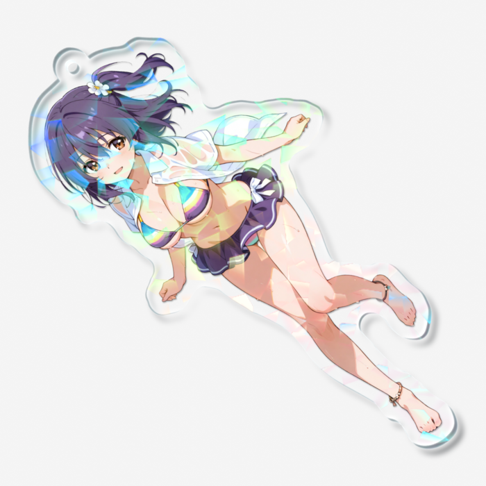 ホログラムアクリルキーホルダー - 70 × 70mm