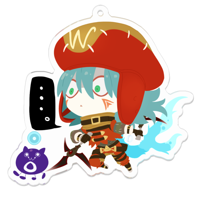 アクリルキーホルダー - 70 x 70 (mm)