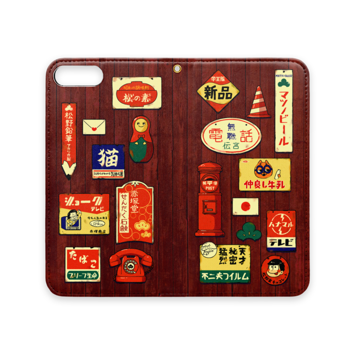 手帳型iPhoneケース(ベルトなし) - iPhone 8 Plus / 7 Plus - ストラップ穴 あり